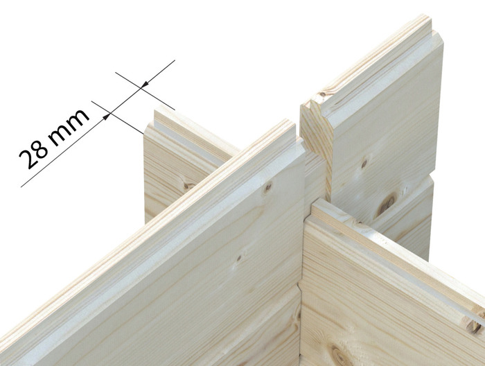 Förråd Petra 250 x 250 cm 5 m² Palmako